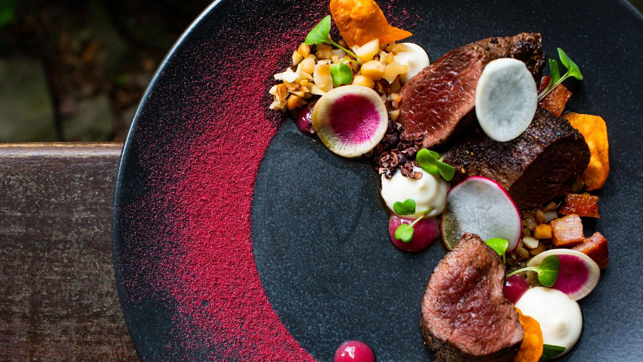 Fine dining at Silky Oaks Lodge at Mossman, where the emphasis is on local produce and ingredients typical of the Far North. Picture: supplied.