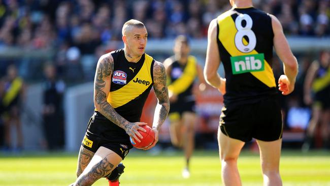 Dustin Martin during the 2019 Grnd Final. Picture: Mark Stewart