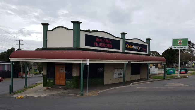 The Blood Brothers building, built in 1914, and the Celebrations bottle shop are on the site earmarked by Maroondah Council for its new Ringwood multideck carpark. Picture: Kiel Egging.