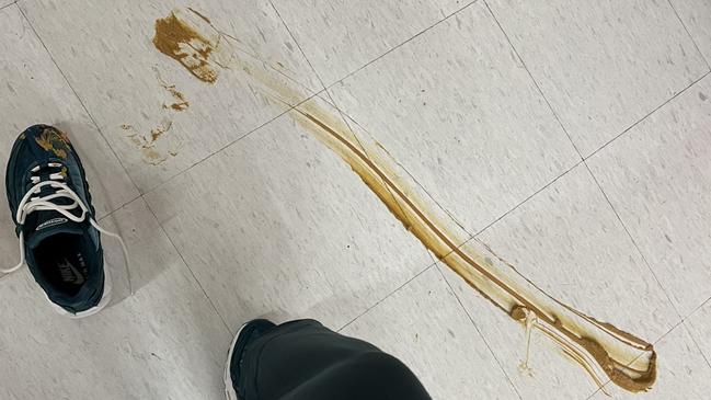 Kerry Mutke claims to have injured herself after slipping on excrement in the Westfield Geelong Coles. Picture: Kerry Mutke