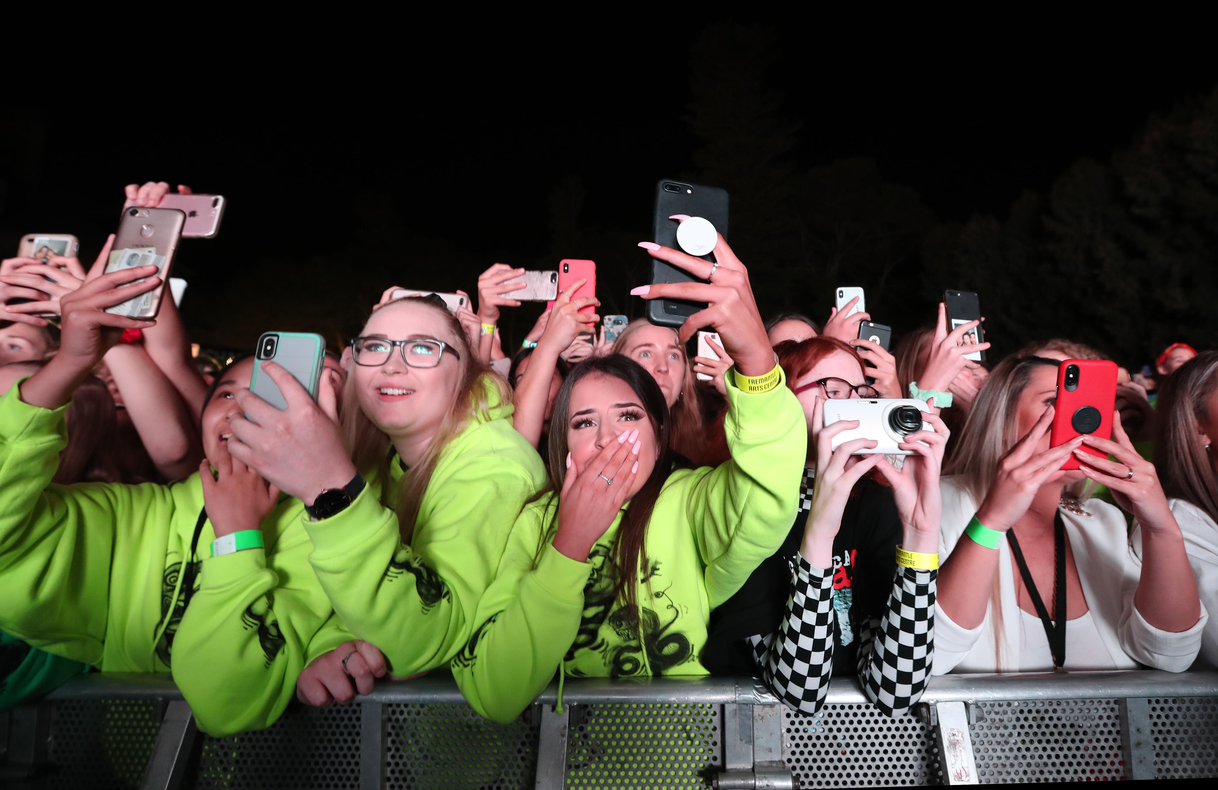 Fans came ready to sing.