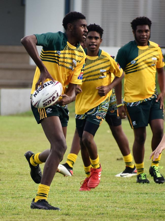 Photographs from the Will Murdoch Perpetual Shield. The annual U14 rugby league competition, in its second year, involved Gilroy Santa Maria College, Ingham State High School and St Teresa's Catholic College Abergowrie. Picture: Cameron Bates