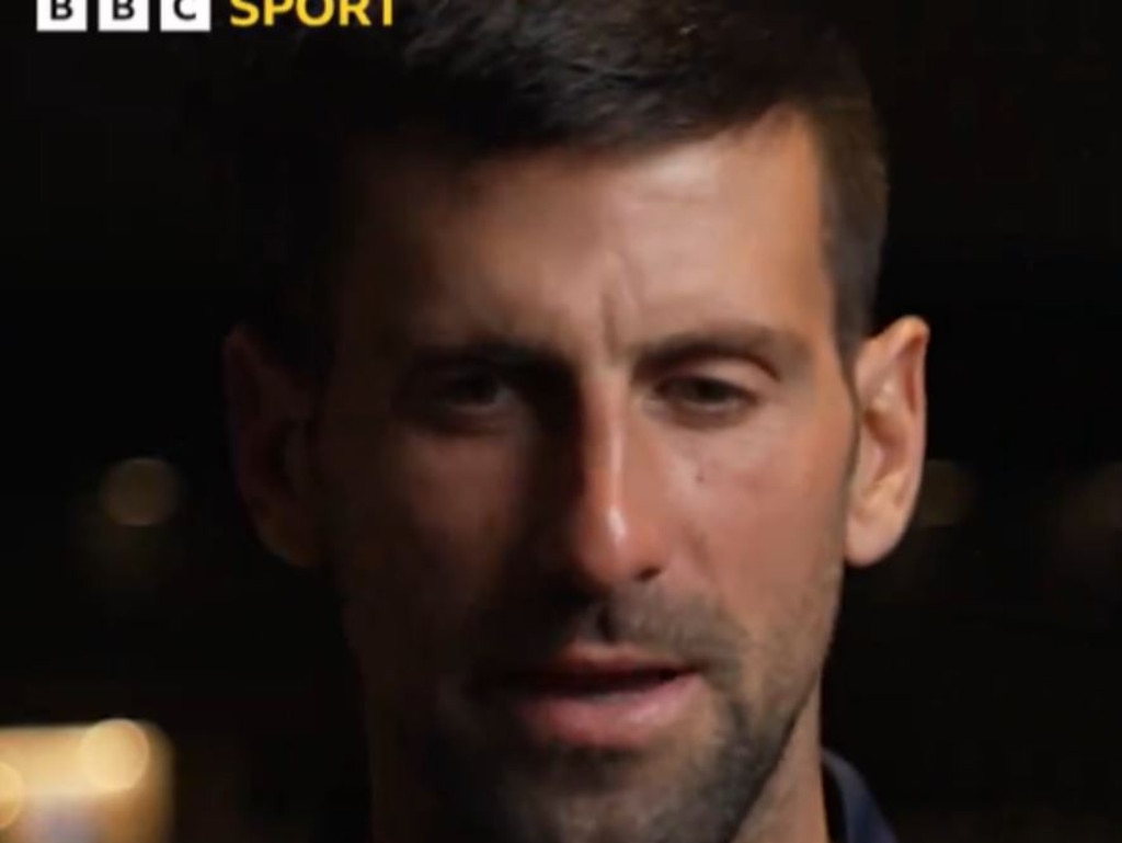 Novak Djokovic walked out of his interview with BBC Sport. Credit: BBC