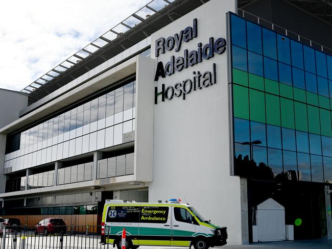 ADELAIDE, AUSTRALIA - NewsWire Photos MAY 12, 2021: General coverage of ambulance services at Royal Adelaide Hospital as South Australia's emergency healthcare system strains under high demand. Picture: NCA NewsWire / Naomi Jellicoe