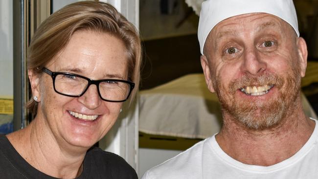 Proserpine Pies and Pastries owners, husband and wife team Kim Hogan and Colin Hogan. Picture: Kirra Grimes