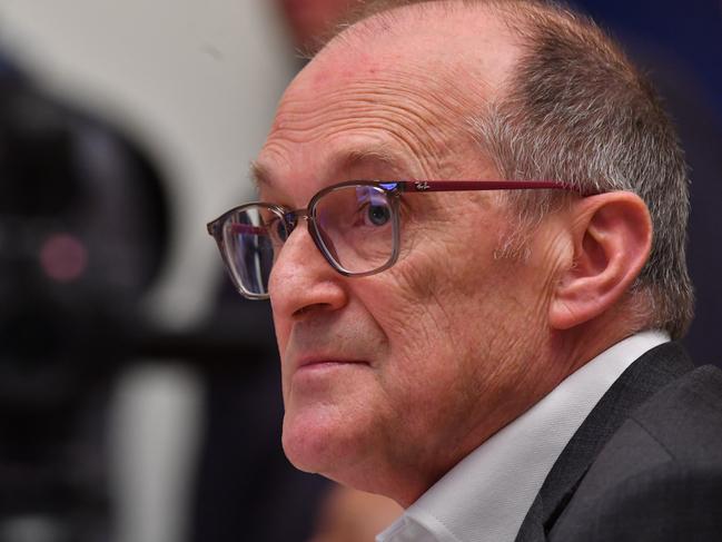 Department of the Prime Minister and Cabinet Secretary Philip Gaetjens in Senate Estimates yesterday. Picture: Getty Images