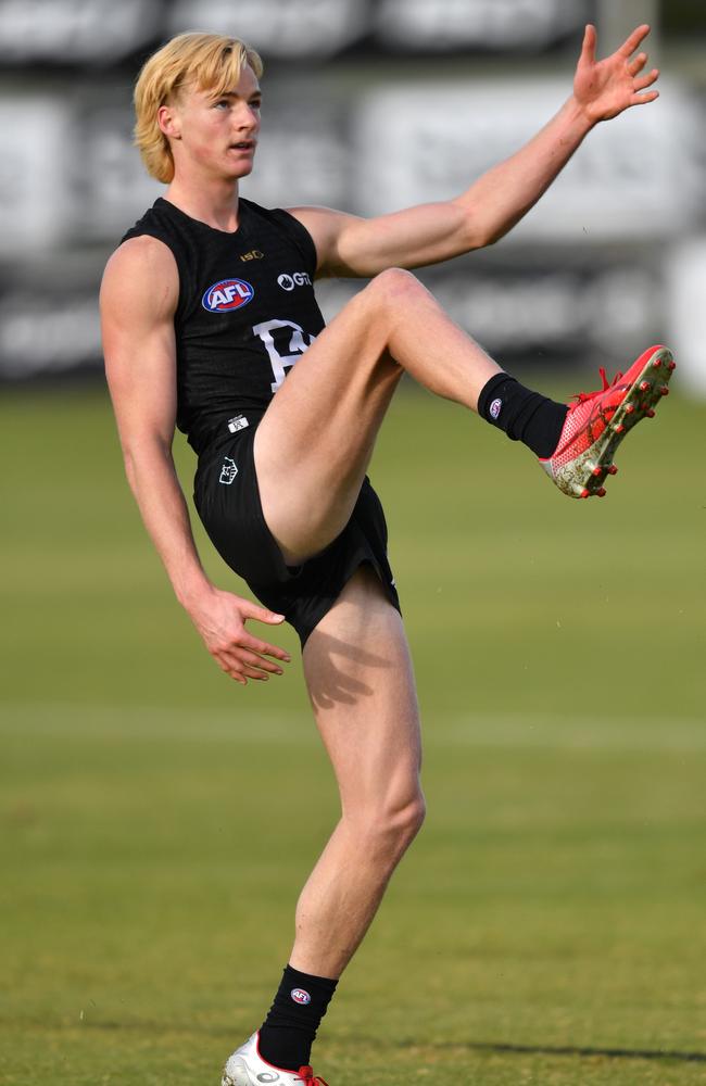 Miles Bergman is in line for his debut against Collingwood. Picture: AAP Image/David Mariuz