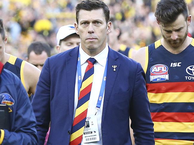 AFL - Grand Final - Adelaide Crows v Richmond Tigers at the MCG. Crows CEO Andrew Fagan walks off the oval with the team. Picture Sarah Reed