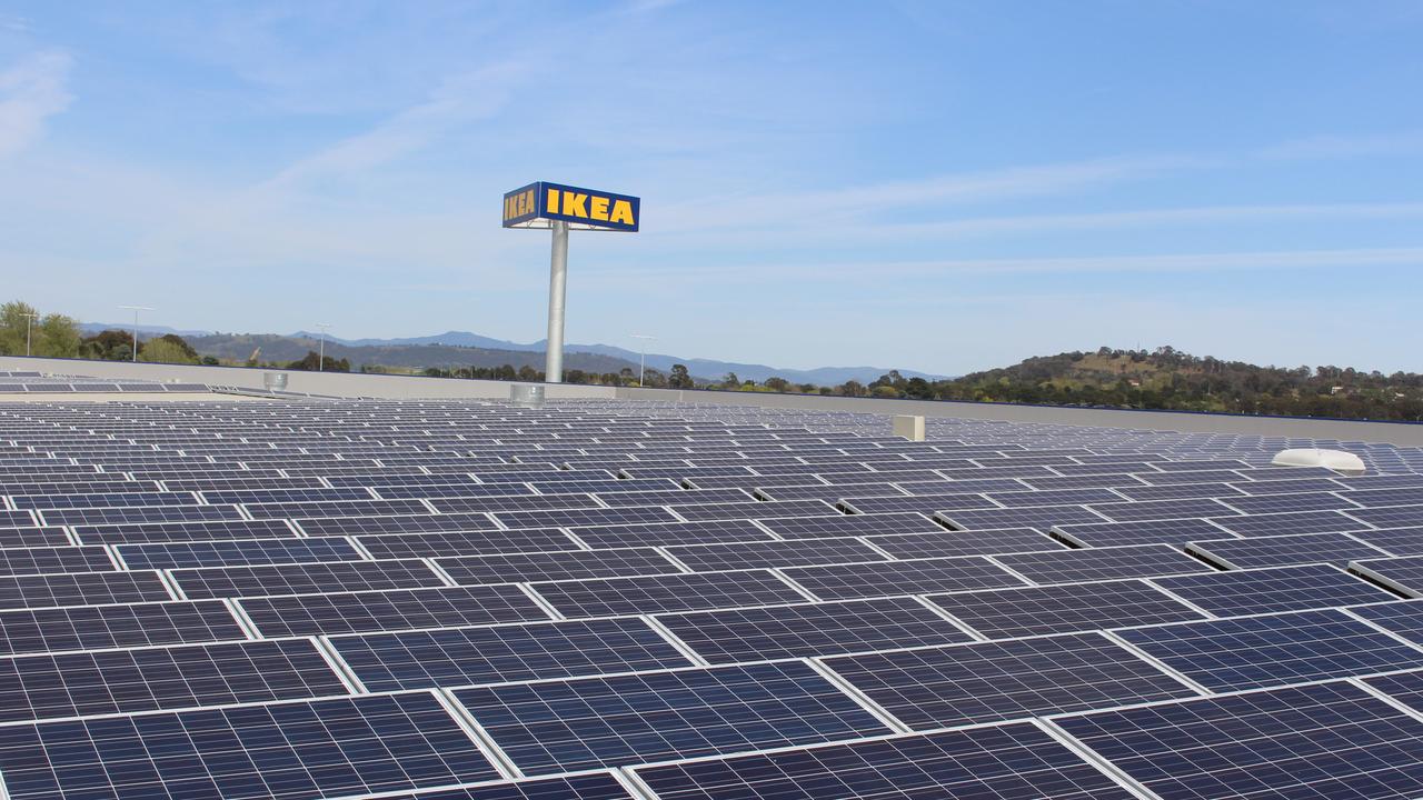 Ikea has more than 20,000 solar panels on its Australian stores.