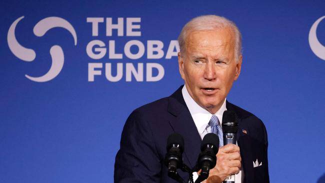 Western leaders like US President Joe Biden are increasingly trapped between the illiberal rhetoric of their right and the suffocating intolerance of those in control of our culture. Picture: AFP