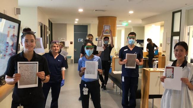 Grade one and two students from Saint Paul's Primary School have written letters of love and support to nurses and doctors at St Vincent's Hospital.