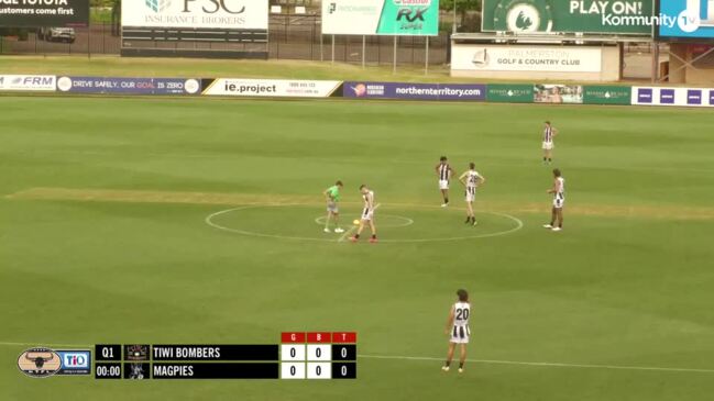 Replay: Tiwi Bombers v Palmerston - NTFL Round 12