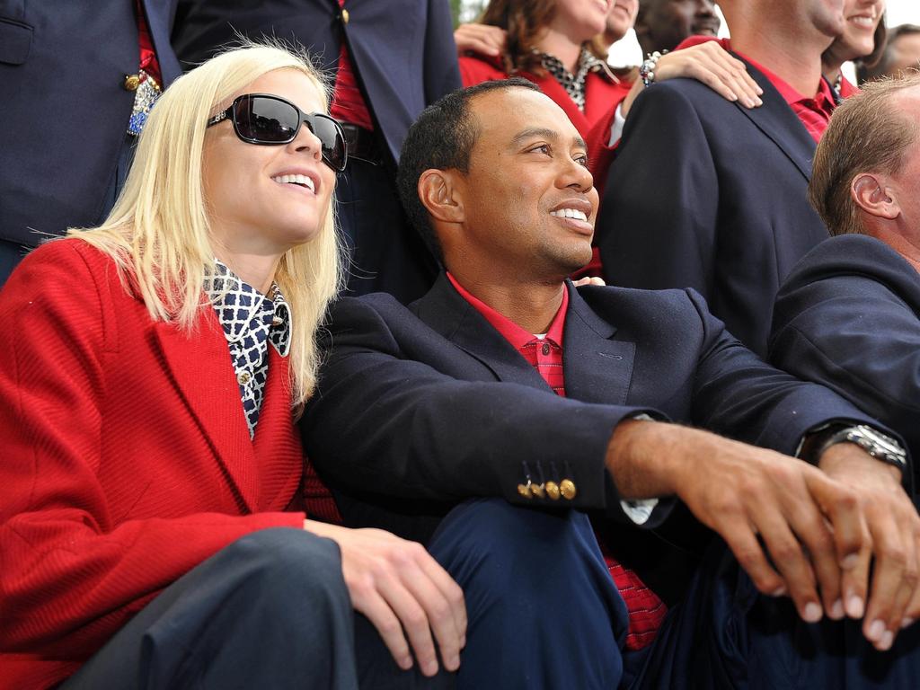 Tiger Woods and wife Elin Nordegren in 2009. Picture: AFP / Robyn Beck