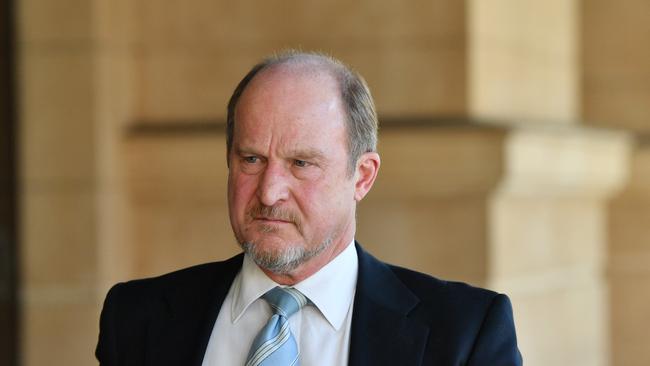 Adelaide lawyer Stephen McNamara, outside the District Court in Adelaide in 2018. Photo: AAP Image/David Mariuz.