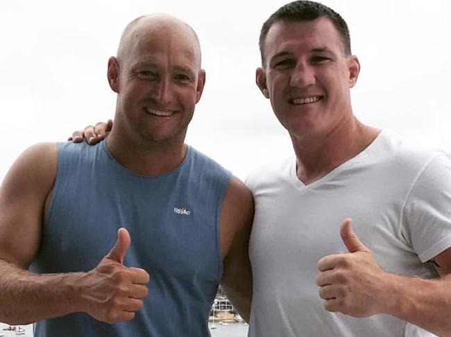 Dragons coach Nathan Brown and Sharks star Paul Gallen