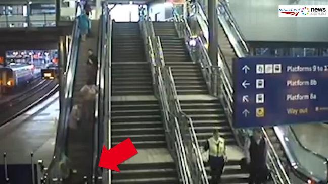 Why can't you take luggage up an escalator?