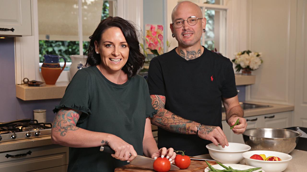 When Australia went into lockdown during the COVID-19 pandemic, the couple sat down and created their own cookbooks. Photographer: Adam Yip