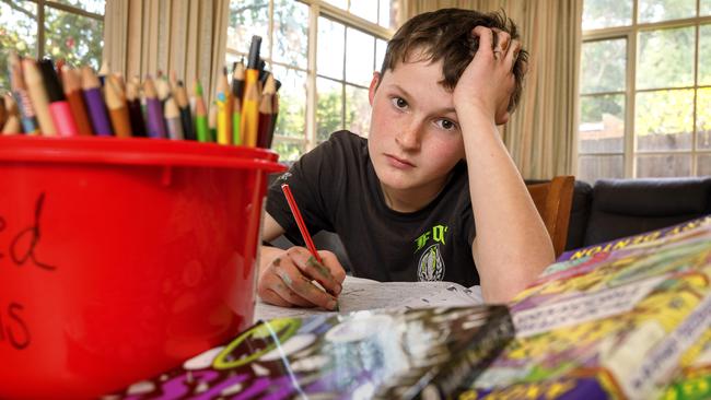 Zac Hay is one of many students eager to return to the classroom. Picture: David Geraghty