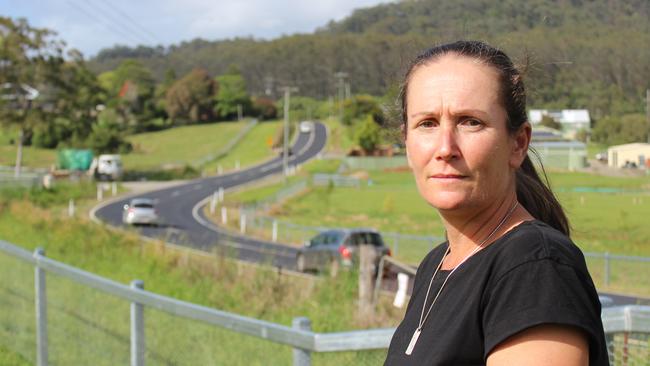 There have been at least six since September 2019 and on most occasions they end up in the ditch outside Tamara Haldon's property. Ms Haldon is calling for a change to the speed limit to prevent someone being killed. Photo: Tim Jarrett