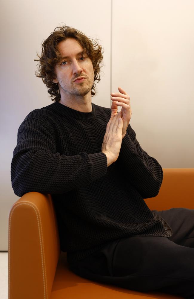 Singer-songwriter Dean Lewis before a performance at Apple Sydney in celebration of Aus Music Month. Picture: Jonathan Ng