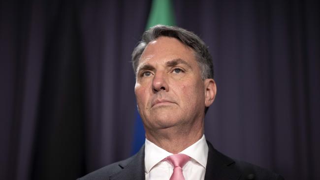 Acting Prime Minister Richard Marles is pleading for a ‘return to calm’. Picture: NCA NewsWire / Gary Ramage