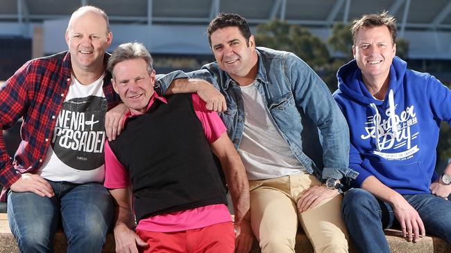 Billy Brownless, Sam Newman, Garry Lyon and James Brayshaw. Picture: Calum Robertson