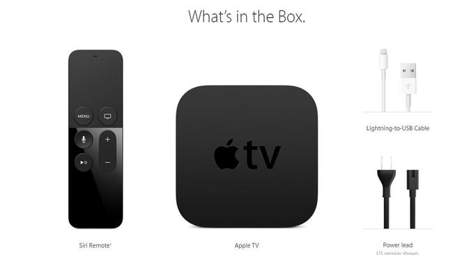 At 35mm, Apple TV is a bit taller than the third generation model. Like iPhone 6 and iPhone 6s, it has an Apple A8 processor. Apple TV supports dual band 802.11ac Wi-Fi, and connects to high-definition TVs with HDMI. Credit: Apple