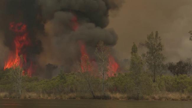 Shocking scenes at Charmhaven, NSW Picture: TNV