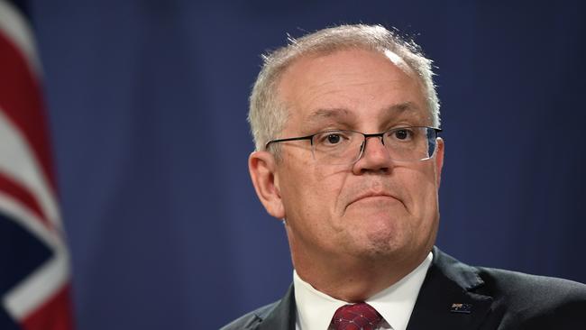 Scott Morrison in Sydney on Friday. Picture: Joel Carrett