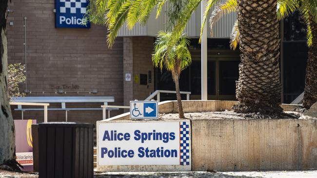 Alice Springs police station, Saturday, February 4, 2023. Picture: Kevin Farmer