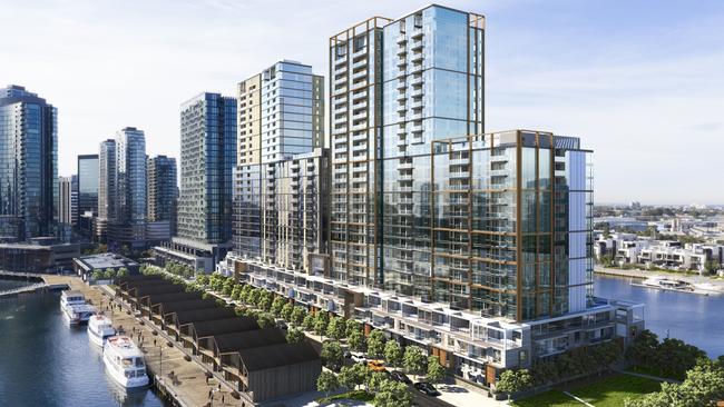 The Collins St Docklands development is one of a group of projects being fast-tracked to help kickstart the economy.