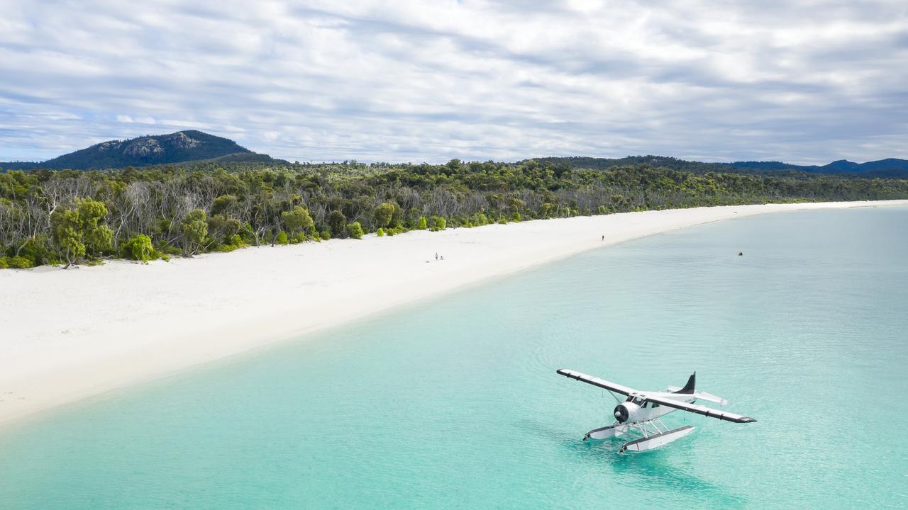 It was revealed the Qantas mystery flight was to Hamilton Island in the Whitsundays.