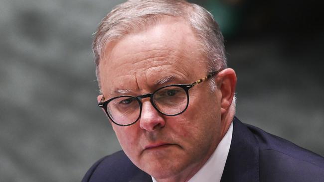 CANBERRA, AUSTRALIA - NOVEMBER 9: Prime Minister Anthony Albanese during Question time at Parliament House in Canberra. Picture: NCA NewsWire / Martin Ollman