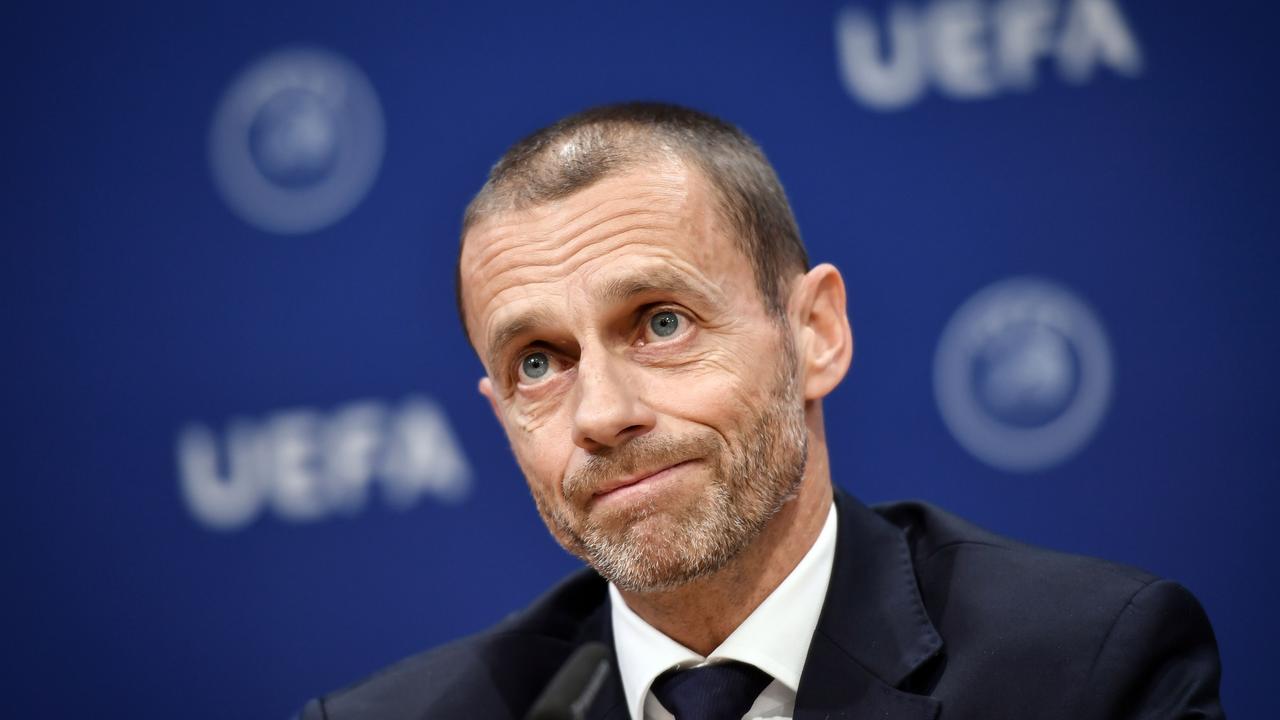 UEFA president Aleksander Ceferin has refused to rule out a ban from next season’s Champions League for European Super League clubs.