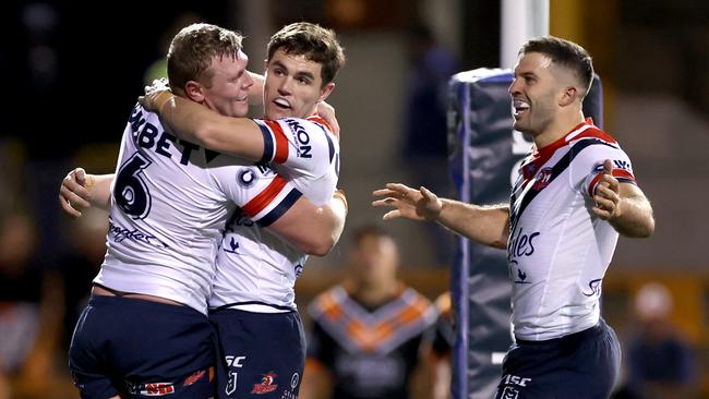 Even without star five-eighth Luke Keary, the Roosters have proved too good for the Wests Tigers. Picture: Getty Images.