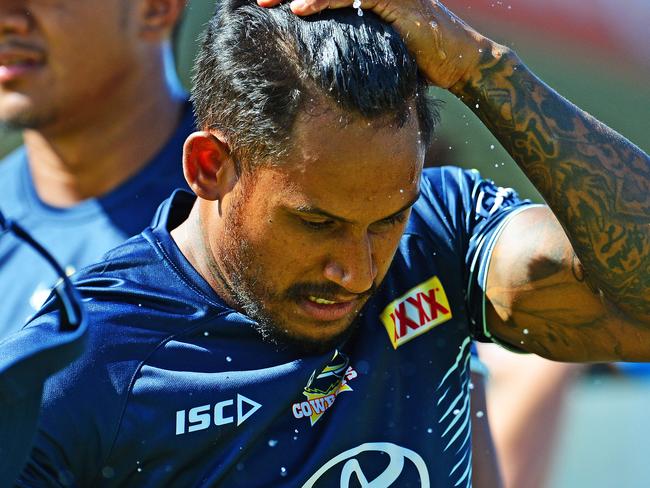 North Queensland Cowboys training from 1300 Smiles Stadium. Ben Barba. Picture: Zak Simmonds