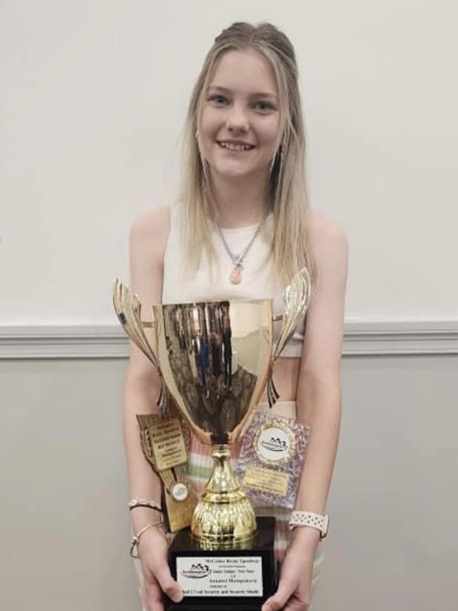 Annabel cleaned up at the Rockhampton Saloon Car Club Presentation Night. Picture: Triston Montgomerie