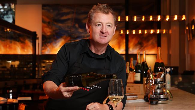 Luke Mangan at his restaurant Glass, at The Hilton Hotel in Sydney. Picture: Richard Dobson