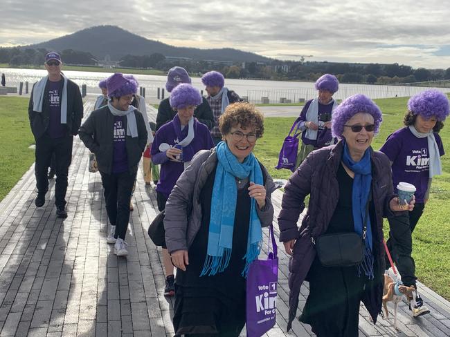 Senate hopeful Kim4Canberra casts her vote