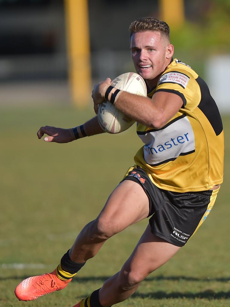 Caloundra centre Dakota Tolhurst makes a break.