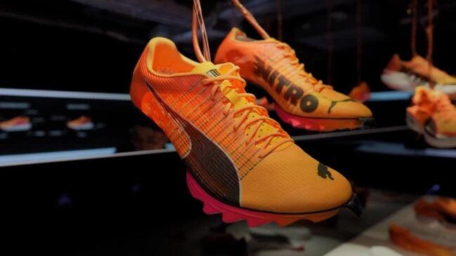 These shoes were made just for hurdles champion Karsten Warholm