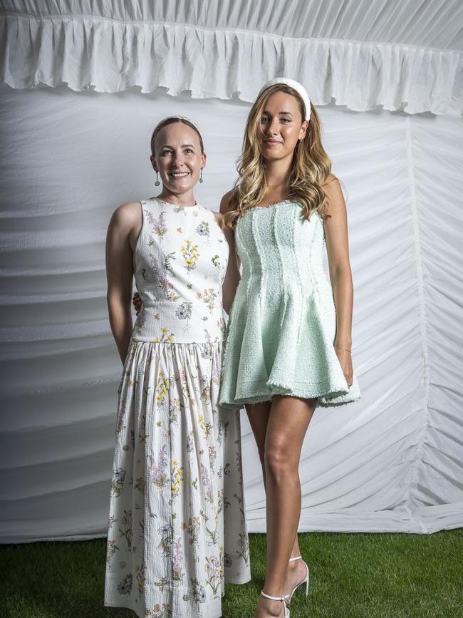 Alexandra Nea and Stephanie Baynie. Hobart Cup 2024. Picture: Caroline Tan
