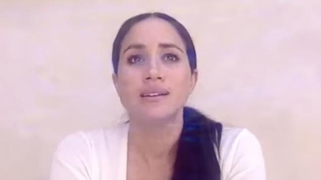 Meghan Markle speaks out about George Floyd and Breonna Taylor during lockdown. Picture: YouTube.