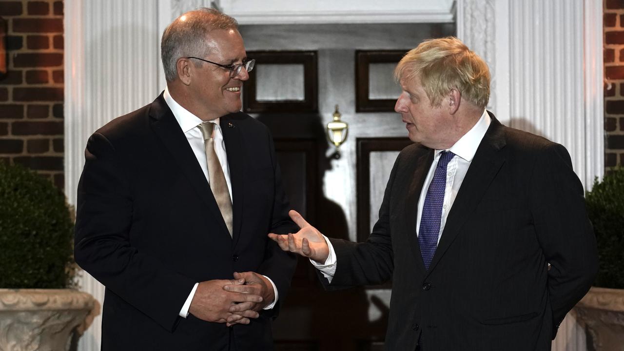 Scott Morrison and Boris Johnson have discussed the tricky situation facing the English cricket team ahead of the upcoming Ashes series. Picture: Adam Taylor