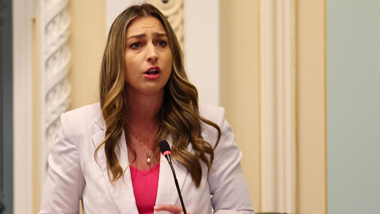 Brisbane, 18 February 2025. Queensland Minister for Youth Justice Laura Gerber during the first sitting day of parliament. Picture: Supplied