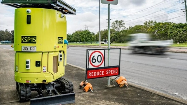 World-first portable and solar-powered speed cameras will be rolled out across Queensland. Picture: Supplied