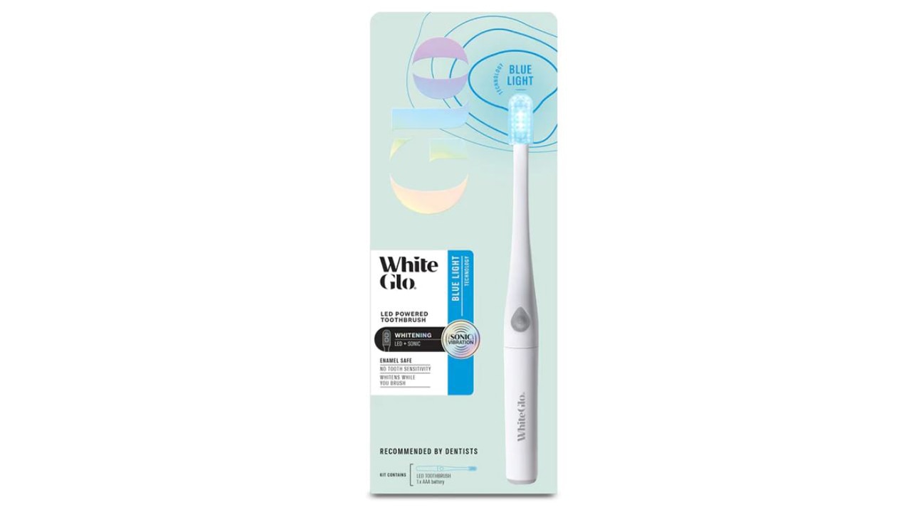 White Glo Blue Light Sonic Toothbrush. Picture: White Glo