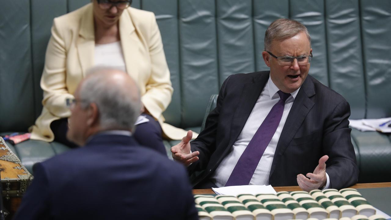 ‘Fiction’: Scott Morrison slams Anthony Albanese on childcare | The ...