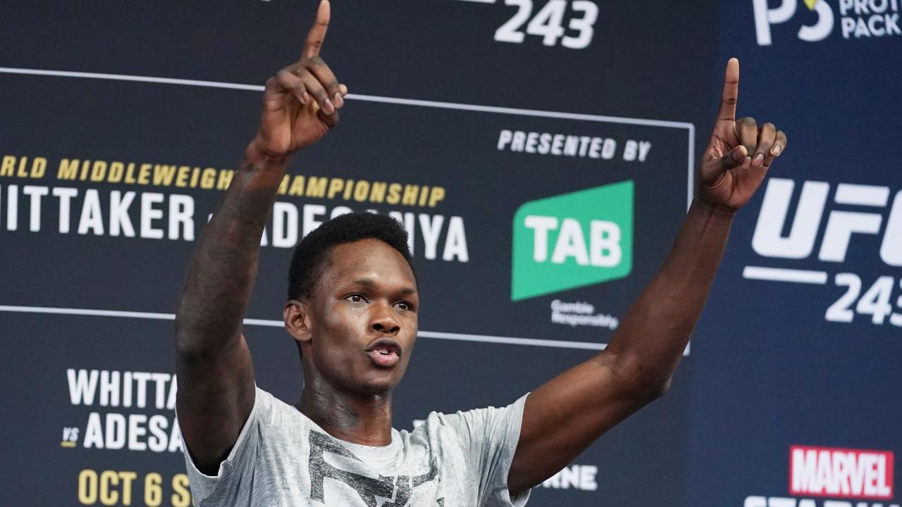 UFC 243 Robert Whittaker v Israel Adesanya: Australian’s ‘Conor ...