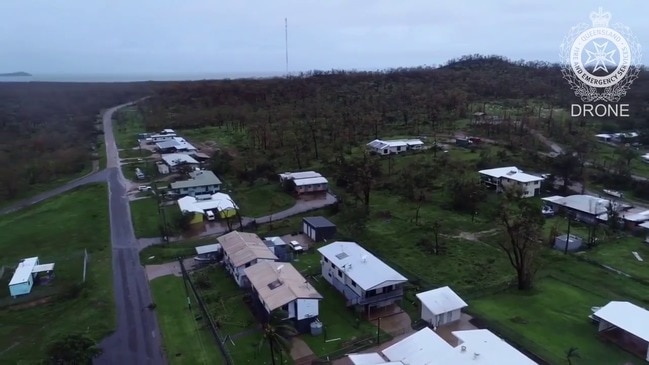 Drone footage of Lockhart River damage from Cyclone Trevor